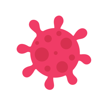 Covid-19 icon Viruses that are spread through coughing or sneezing Simple flat design png