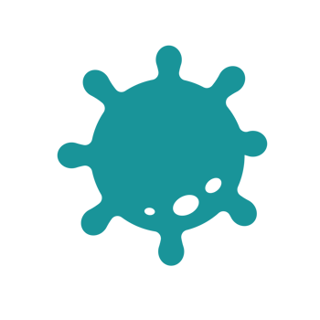 Covid-19 icon Viruses that are spread through coughing or sneezing Simple flat design png