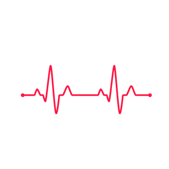 Heartbeat graph Concept of helping patients and exercising for health. png