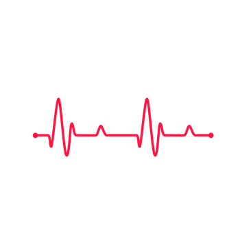 Heartbeat graph Concept of helping patients and exercising for health. png