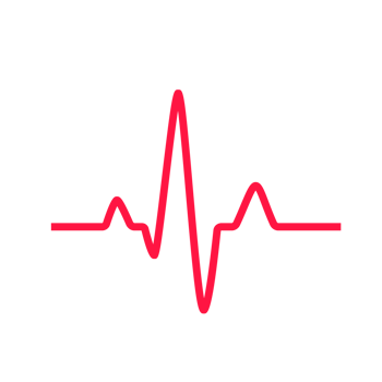 Heartbeat graph Concept of helping patients and exercising for health. png