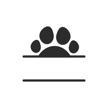 design loves dogs. Heart, bone and floating dog feet for pet supplies stores. png