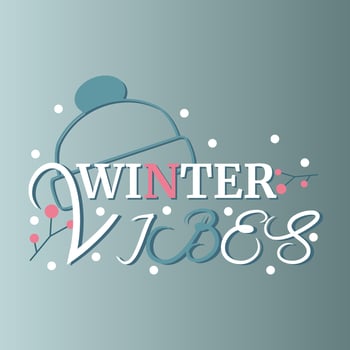 Winter vibes T-Shirt Design vector