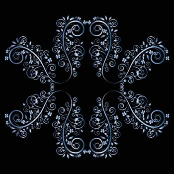 Decorative frame Elegant vector element for design in Eastern style, place for text. Beautiful floral golden border. Lace illustration for invitations, greeting cards and T Shirt design.