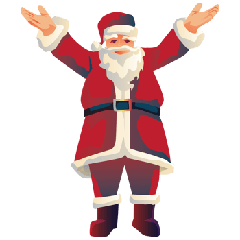 Happy Santa Claus and celebration on christmas Holiday png