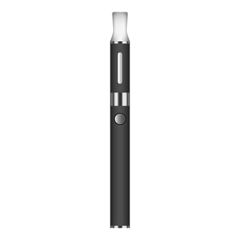 Vapor electric cigarette icon, realistic style vector