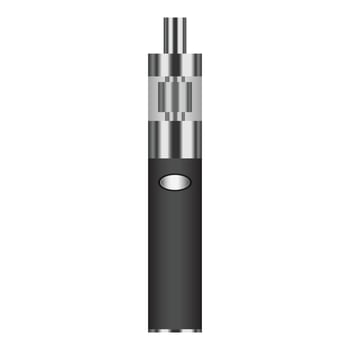 Electric cigarette icon, realistic style vector