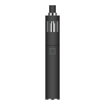 Vapor cigarette icon, realistic style vector