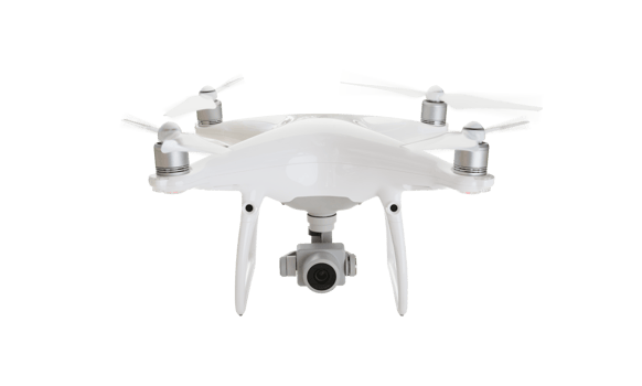 Transparent PNG Drone UAV In Flight.