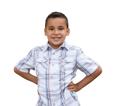 Transparent PNG of Young Hispanic Boy.