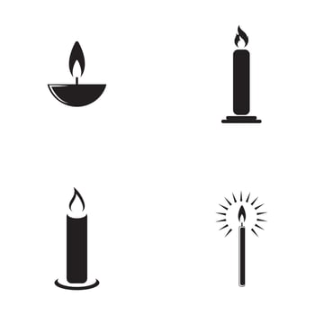 Candle Vectors Illustrations icon background