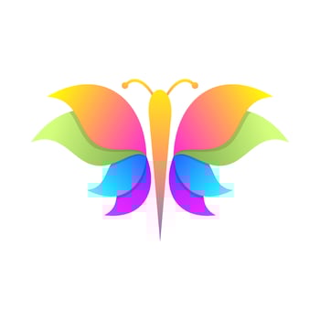 colorful butterfly vector design