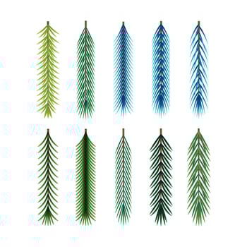 Christmas Trees Leaves Png Images With Different Sizes - Leaf From Christmas Tree, vector