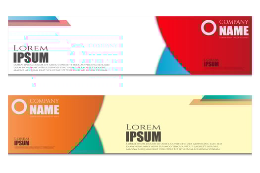 simple banner post template vector