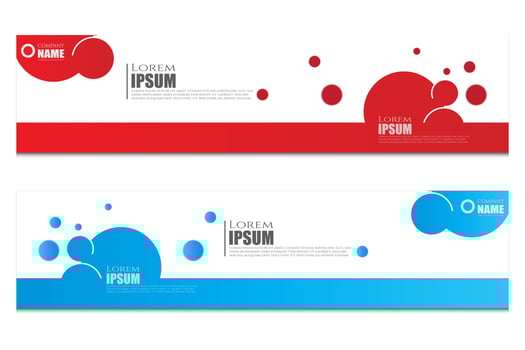 simple banner post template vector