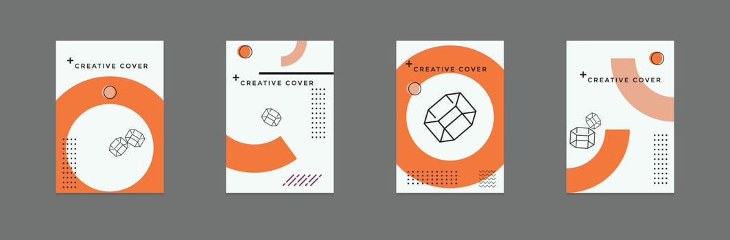 Modern book cover design vector