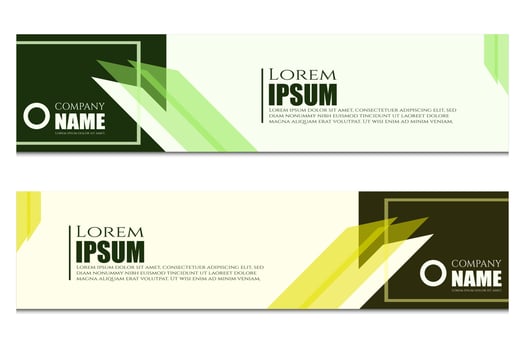 simple banner design vector