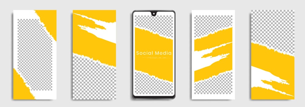 Editable social media post templates or Facebook, Instagram story collections and post frame, layout designs, Mockup for marketing promotions, covers, banners, backgrounds, square puzzles, vector