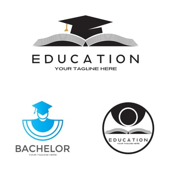 education logo or icon for apps or websites vector