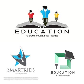 education logo or icon for apps or websites vector