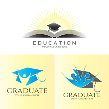 education logo or icon for apps or websites vector