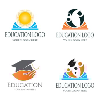 education logo or icon for apps or websites vector