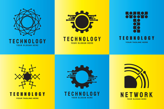 future technology icon vector