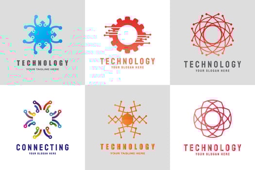 future technology icon vector