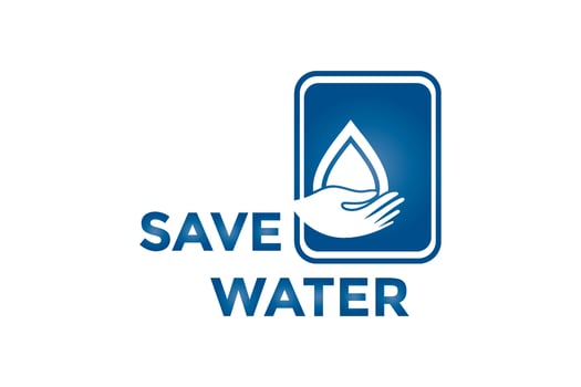 Water saving icon. water drop sign vector