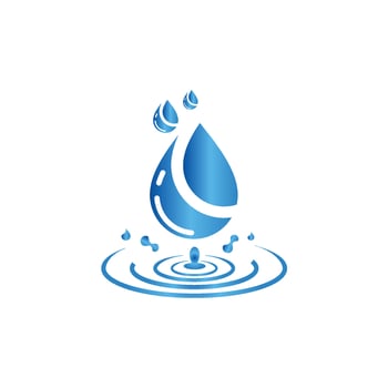 water drop icon for app or website vector