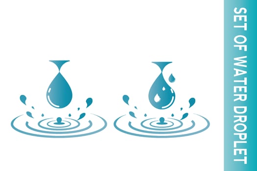 water droplet icon vector