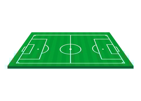 Illustration of football stadium and field vector