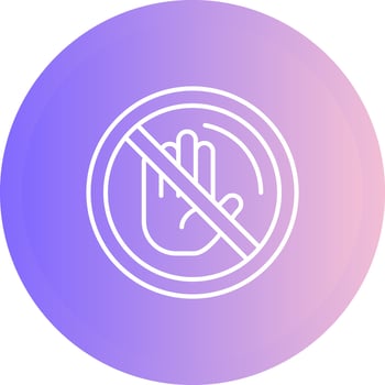 No Passing Vector Icon