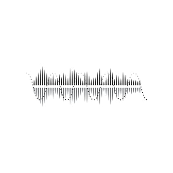 Sound waves vector illustration design