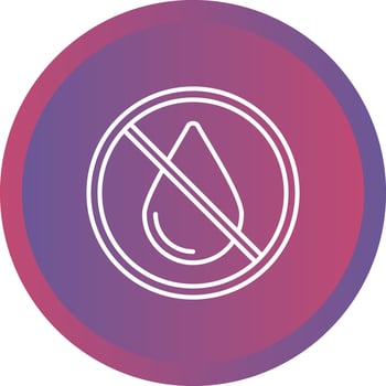 No Water Vector Icon