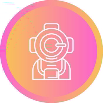 Diving Helmet Vector Icon