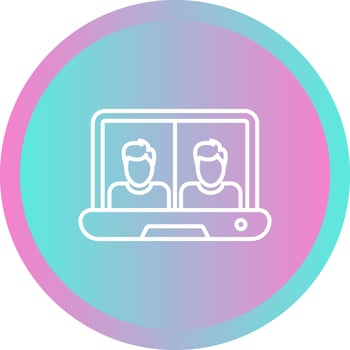Online Class Vector Icon