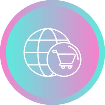 World Cart Vector Icon