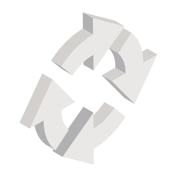 A trendy vector design arrow