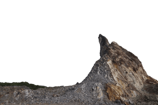 Rock mountain isolated png