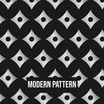 Abstract geometric pattern shuriken with Triangle Silver pattern seamless vector background. metal texture can be used in cover design, book design, poster, cd cover, flyer, website backgrounds or ads
