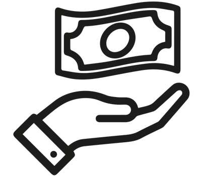illustration of give money icon png on Transparent Background