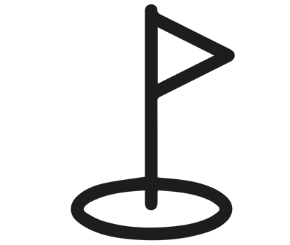 illustration of golf flag icon  icon png on Transparent Background