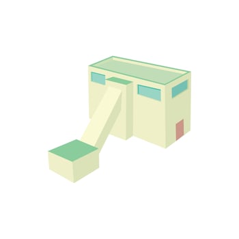 Plant icon, cartoon style vector