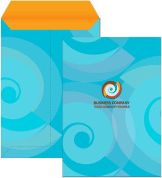 Professional business stationery items set beach color styles png illustration