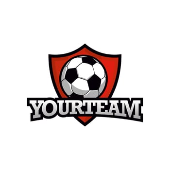 Football Emblem Logo Design Template with white background vector