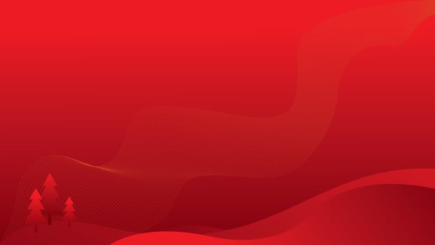 red abstract background with pine tree. suitable for Christmas background vector