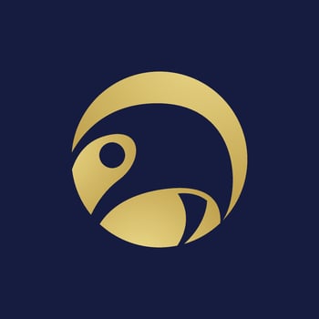 Luxury Abstract People Logo Design Template vector