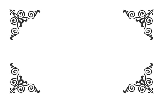 vintage ornament for border frame vector