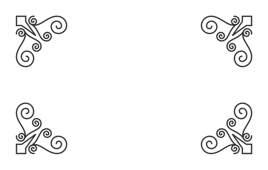 vintage ornament for border frame vector